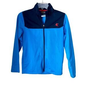 And1 Full Zip Lightweight Athletic Jacket Boys Medium 10/12 Blue Basketball